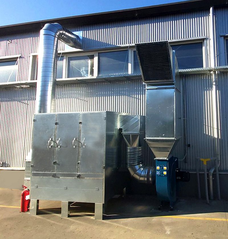 Oldószer és festékköd elszívás